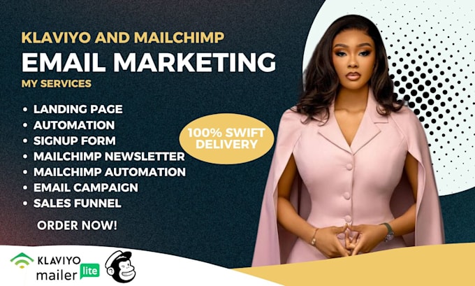 Gig Preview - Klaviyo mailchimp gohighlevel mailerlite newsletter automation email marketing