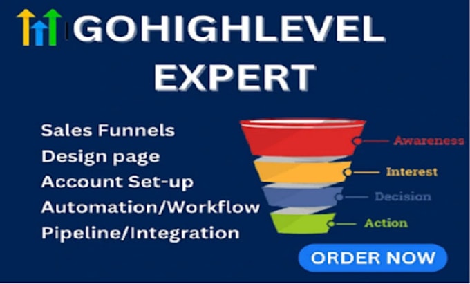 Gig Preview - Be your gohighlevel expert ghl landing page gohighlevel website and sales funnel