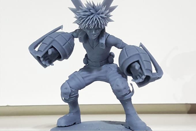 Gig Preview - Sculpt 3d printable toys,superheroes from comics,film figures for board game,stl