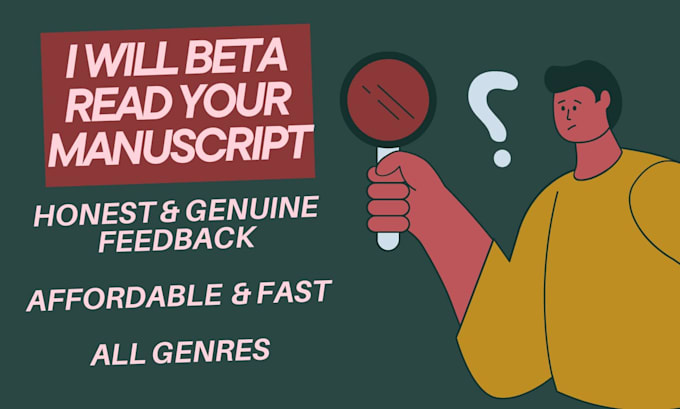 Gig Preview - Beta read your novel or any manuscript