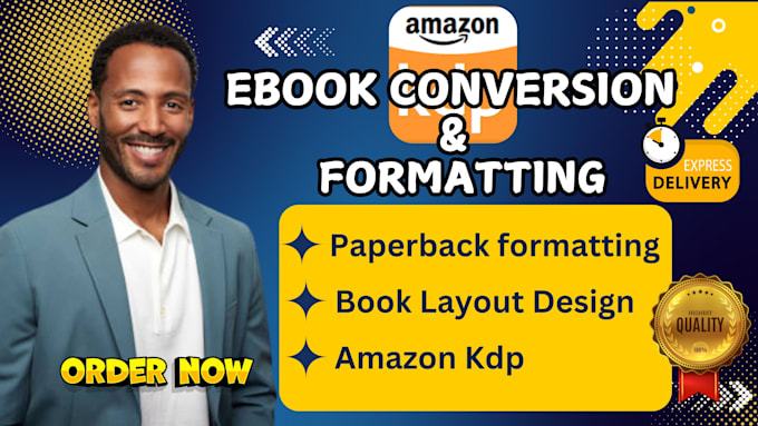 Gig Preview - Do ebook conversion from PDF and word into epub , mobi and kindle formatting