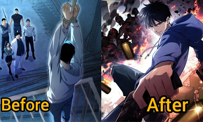 Gig Preview - Create engaging anime, manhwa and manga recap videos