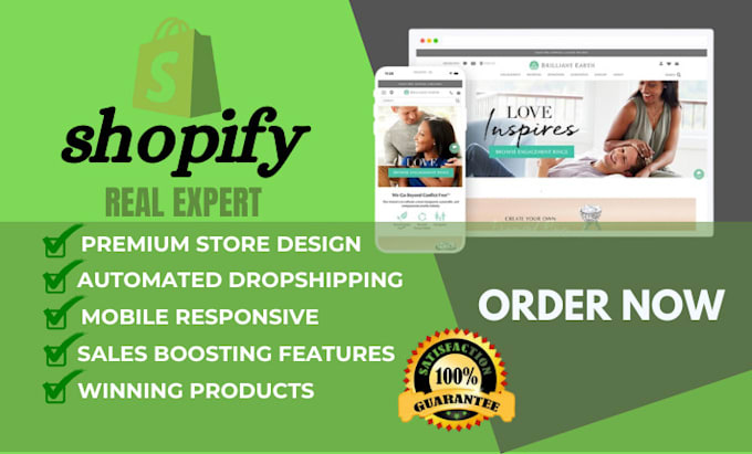 Gig Preview - Redesign shopify store,shopify dropshipping shopify store design