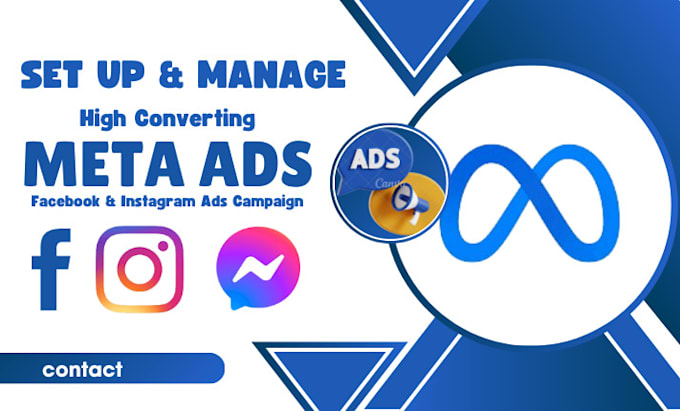 Gig Preview - Set up quality meta ads facebook and instagram ads campaign