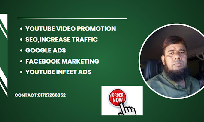 Gig Preview - Boost youtube infeed ads and organic video promotion