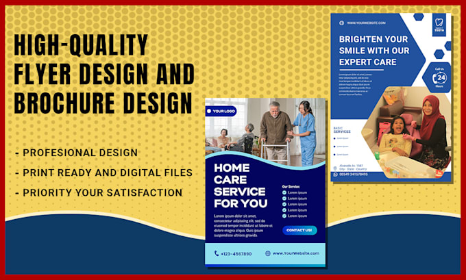 Gig Preview - Create healthcare, dental, and clinic flyer and brochures