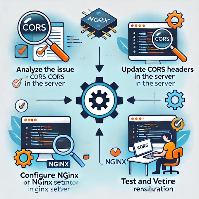 Gig Preview - Resolve any cors issues, optimize your nginx configuration