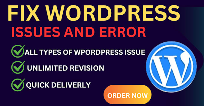 Gig Preview - Fix fix wordpress issues, bugs fix, wordpress errors and custimization