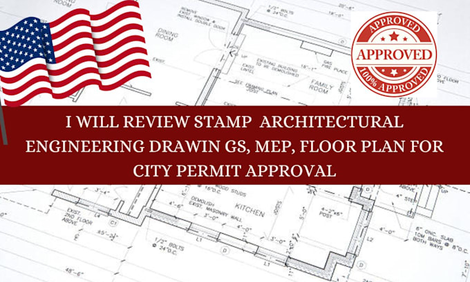 Bestseller - stamp seal architectural  engineering drawings mep 2d floor plan for city permit