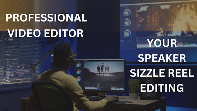 Gig Preview - Create your powerful speaker showreel editor, speaker demo sizzle reel editor