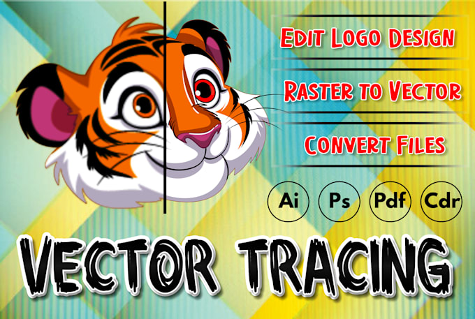 Gig Preview - Fix, redesign, edit, retrace logo design and convert files, vector tracing