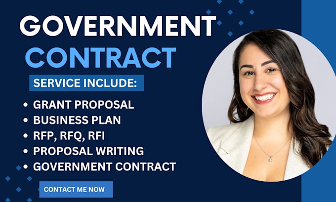 Gig Preview - Write rfp rfq rfi government contract, capability statement proposal writing