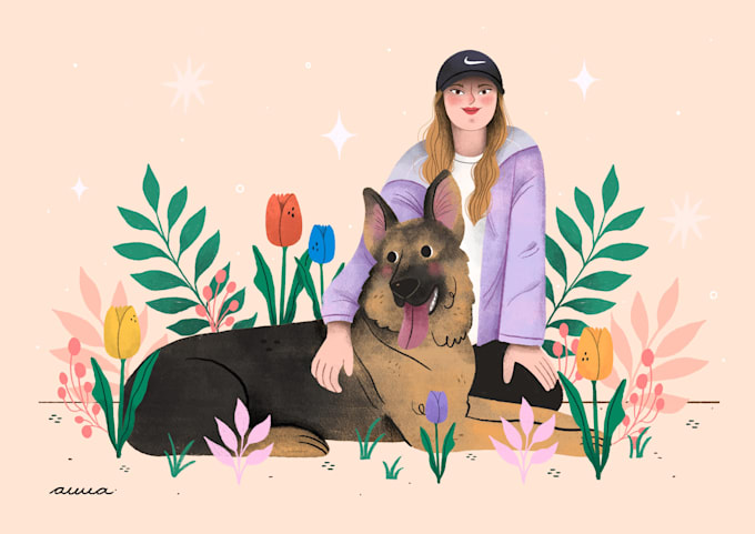 Gig Preview - Do it incredible illustrations of your pets