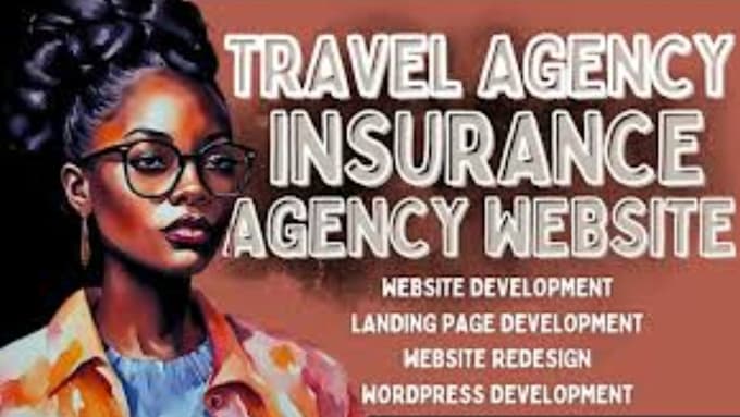 Gig Preview - Generate insurance travel agency website insurance  travel agent website