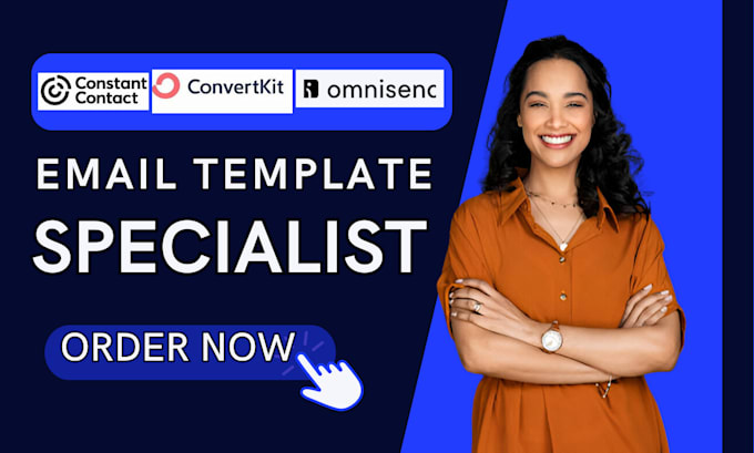 Gig Preview - Design omnisend email template constant contact, brevo, convertkit automations