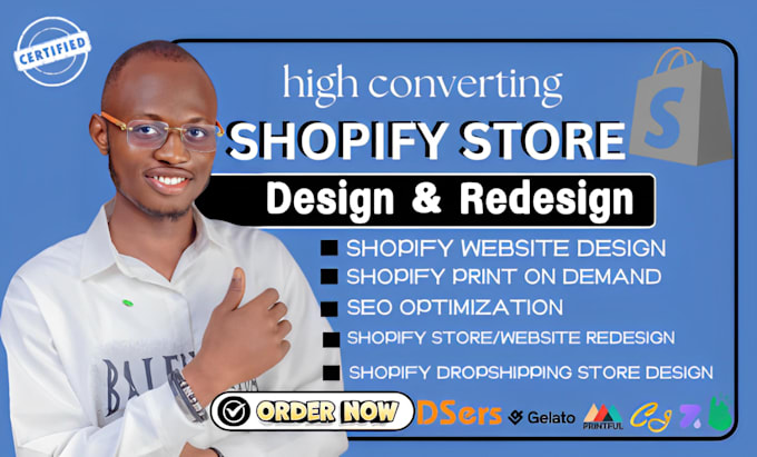 Gig Preview - Build shopify website, shopify store, theme editing and shopify website design