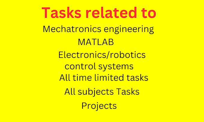 Bestseller - do mechatronics engineering, control system, robotics and matlab