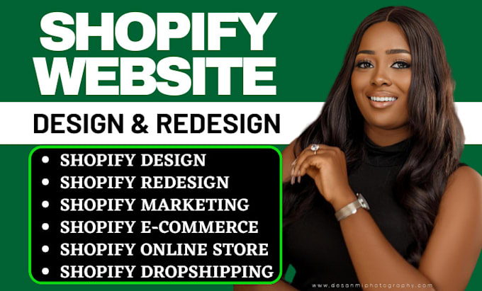 Gig Preview - Shopify website redesign shopify website redesign shopify website design shopify