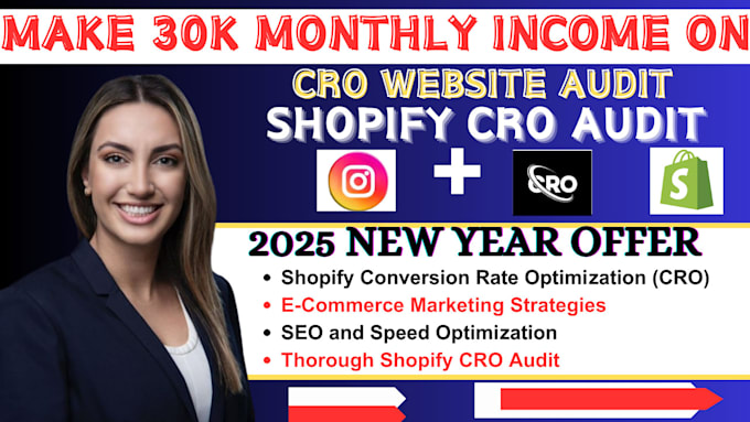 Gig Preview - Do conversion rate optimization cro audit to increase sales and leads