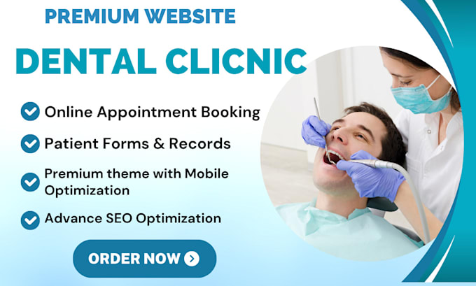 Gig Preview - Design or redesign dental website, medical, doctor, clinic wordpress website