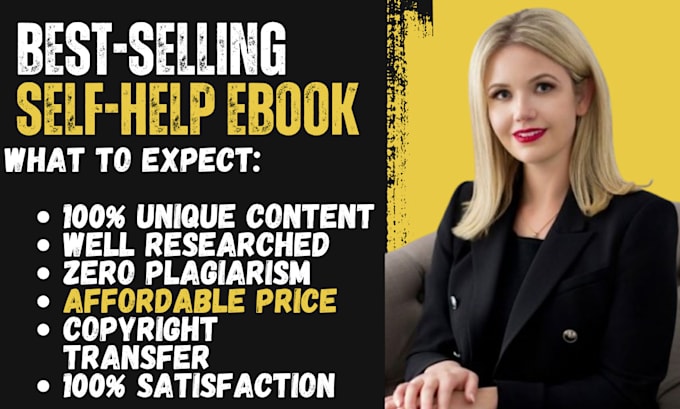 Gig Preview - Ghostwrite self help ebook, ebook writer ebook ghostwriter ghost book writer