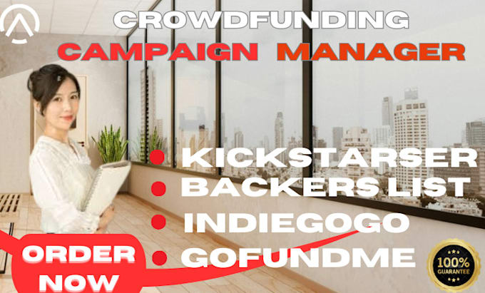 Bestseller - manage and promote your crowdfunding campaign for 10figures rigid goal project