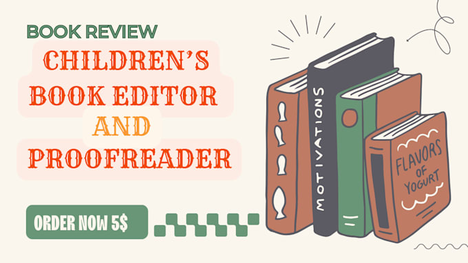 Gig Preview - Be your children book editor and proofreader