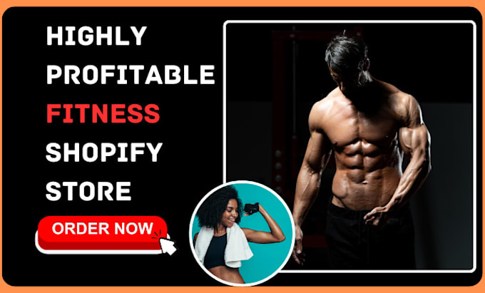 Gig Preview - Design health and fitness store gym workout bodybuilding yoga supplement website