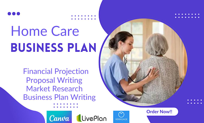 Gig Preview - Write an investor ready home care business plan elderly care business startups