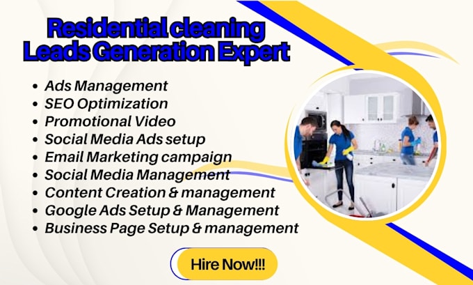 Bestseller - residential cleaning leads home cleaning leads domestic housekeeping cleaning ad