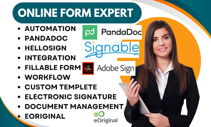 Gig Preview - Setup eoriginal conga sign getaccept signable adobe sign hellosign pandadoc