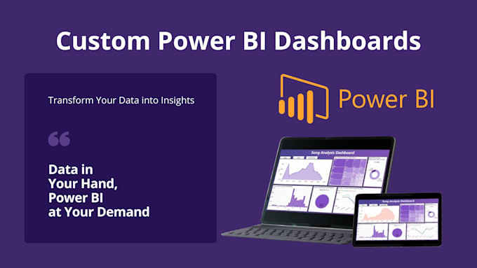 Gig Preview - Create professional dashboards using power bi