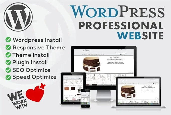 Gig Preview - Create wordpress website for your business