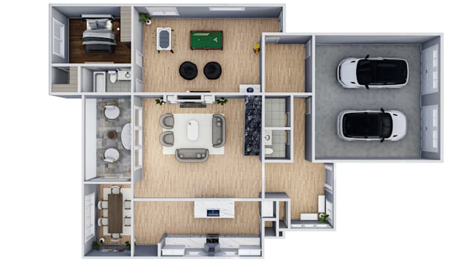 Gig Preview - Create 3d floorplan for you