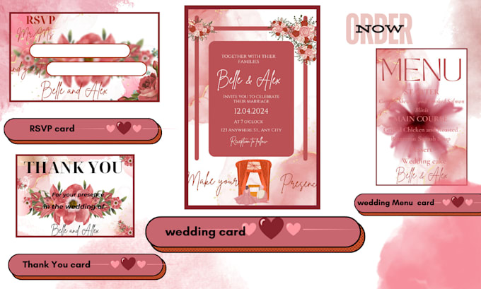 Gig Preview - Design custom party wedding and birthday invitation cards