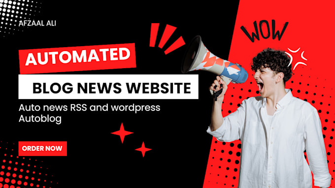 Gig Preview - Create an automated news website using RSS feeds and wordpress