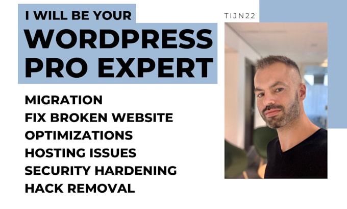 Gig Preview - Be your support expert for your wordpress website