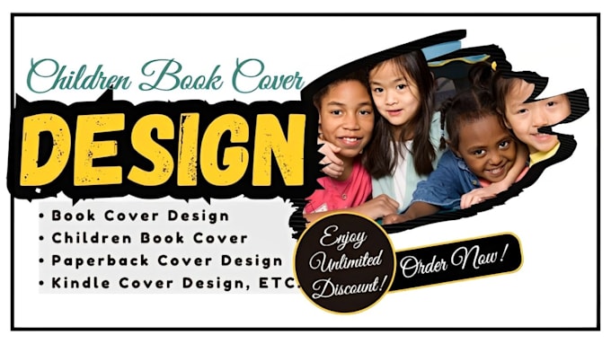 Gig Preview - Create a unique children book cover design, amazon KDP kindle book cover design