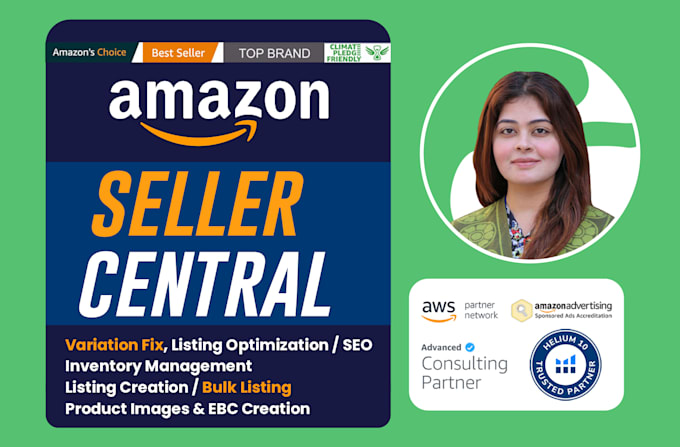 Gig Preview - Manage your amazon fba seller central account, ppc campaigns