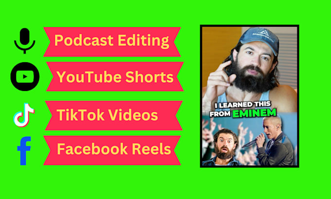 Gig Preview - Edit your podcast into engaging short subtitles and captions from video clips