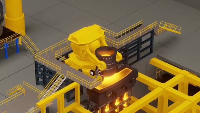 Gig Preview - Create 3d industrial animation, 3d factory 3d technical industrial animation