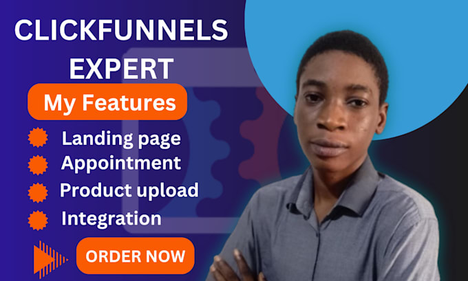 Gig Preview - Design clickfunnels landing page clickfunnels 2 0 expert funnelish sales funnel