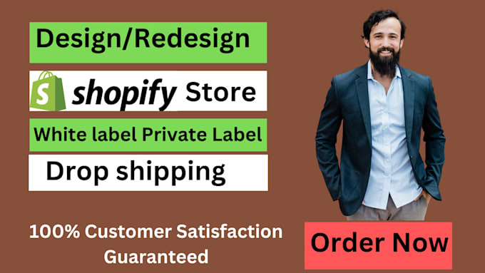 Gig Preview - Design, redesign, shopify store,  and generate high profit, shopify expert