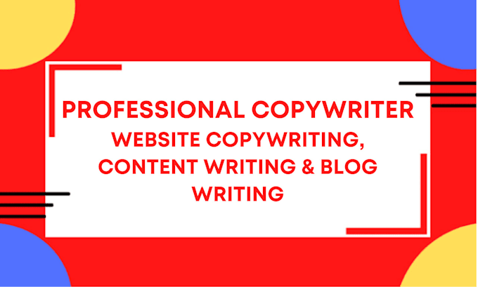 Gig Preview - Be your copywriter and content writer