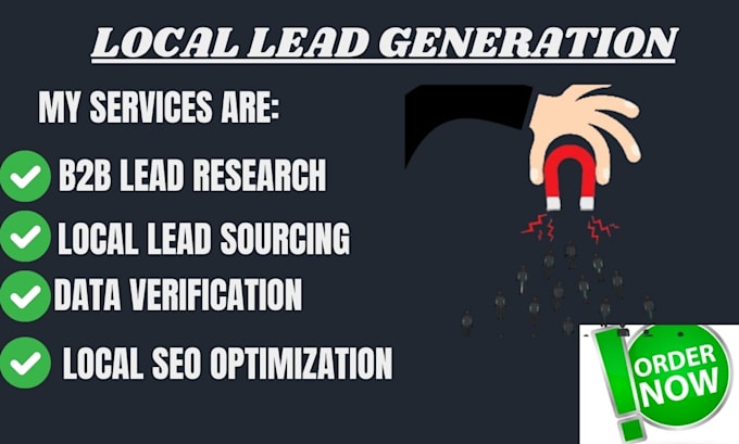 Gig Preview - Generate b2b leads generation local sales leads business insurance leads