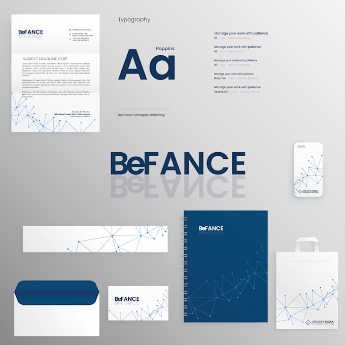 Gig Preview - Design full brand identity custom minimalist logo modern branding kit guidelines