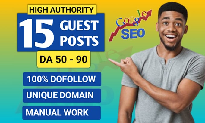 Bestseller - high authority da 90 dofollow guest post with contextual SEO backlinks