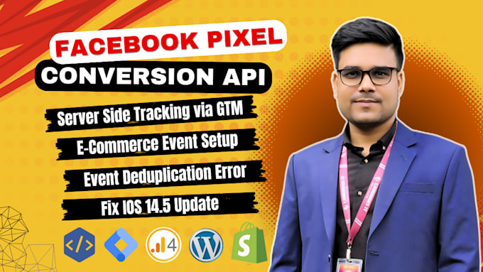 Gig Preview - Setup facebook pixel conversion API server side tracking by GTM