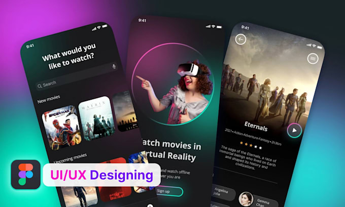 Gig Preview - Do UI UX design, figma website design, mobile app design