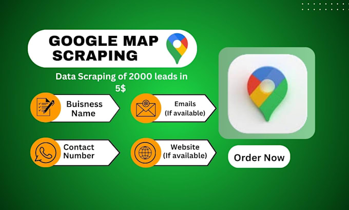 Gig Preview - Do google map scraping, b2b leads generation and web scraping